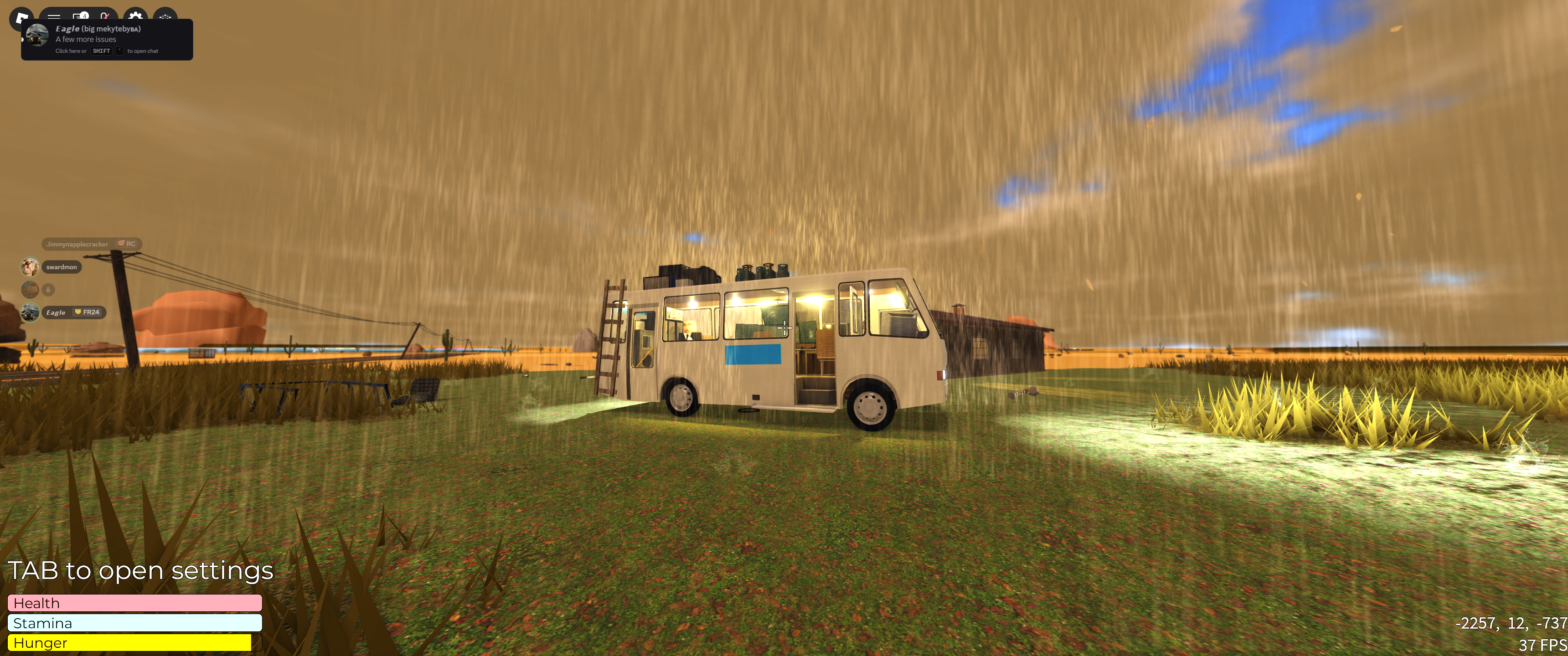 MSCV exterior in the rain